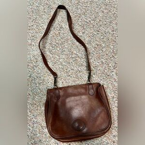 FRYE Vintage Brown Leather Shoulder Bag - Free Shipping!